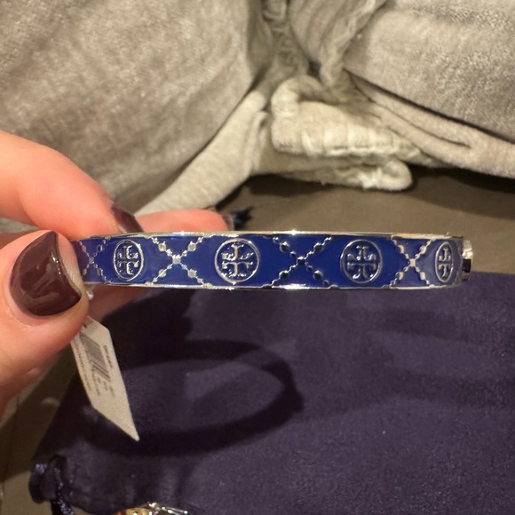 Tory Burch Silver/Blue Bracelet - Picture 2 of 4